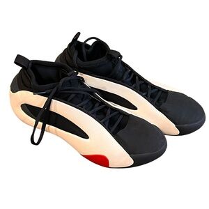 adidas Black and White Sneakers with Red Accent